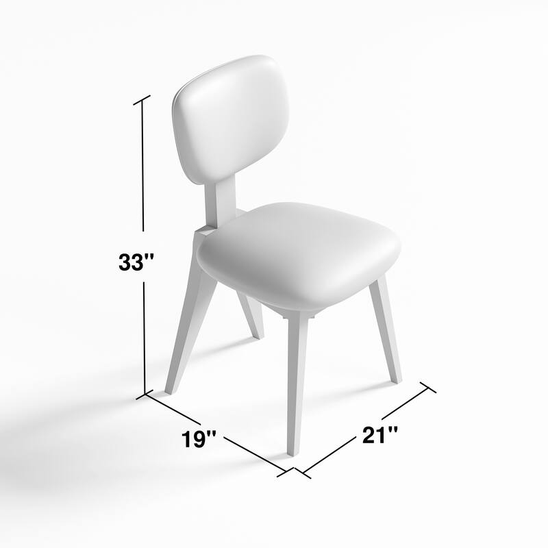 Lumioca Vivica Upholstered Modern Dining Chairs Set of 2