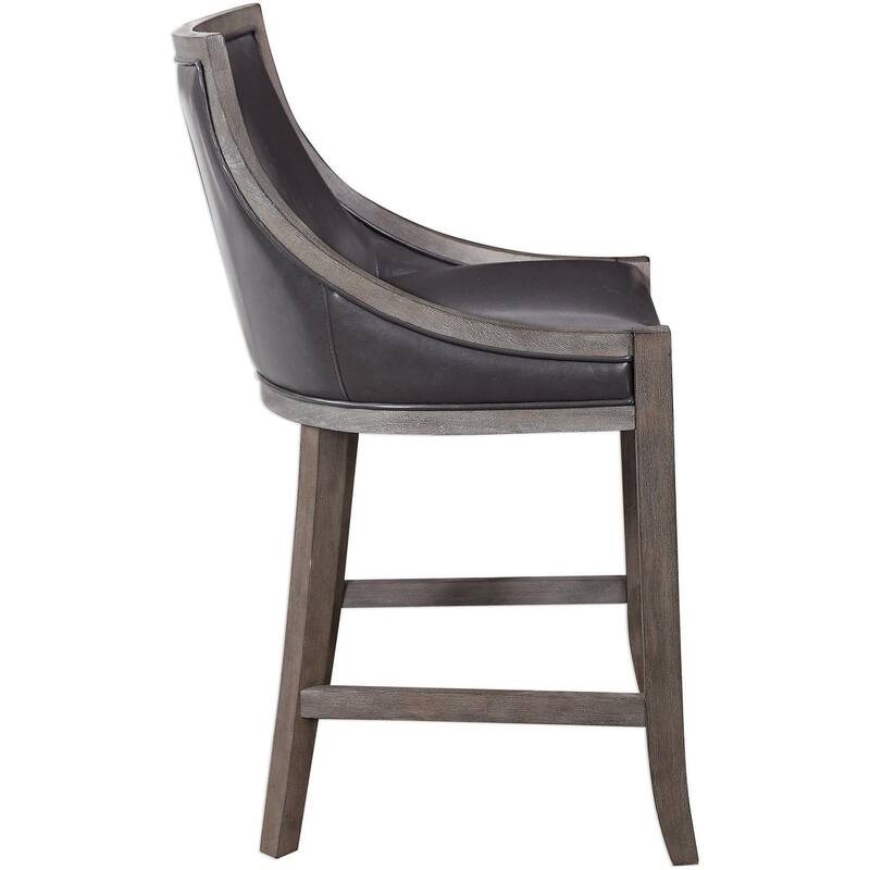 Uttermost Elowen 20" Wide Wood Framed Counter Stool
