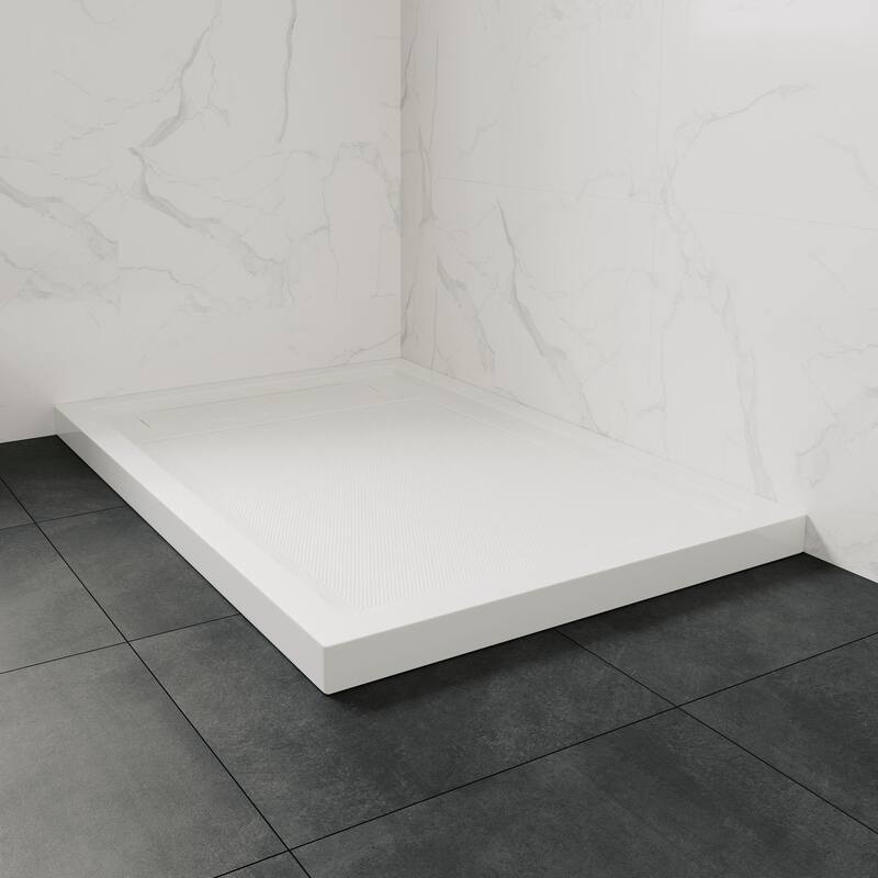 OVE DECORS Adena White Shower Base 60x36 in white
