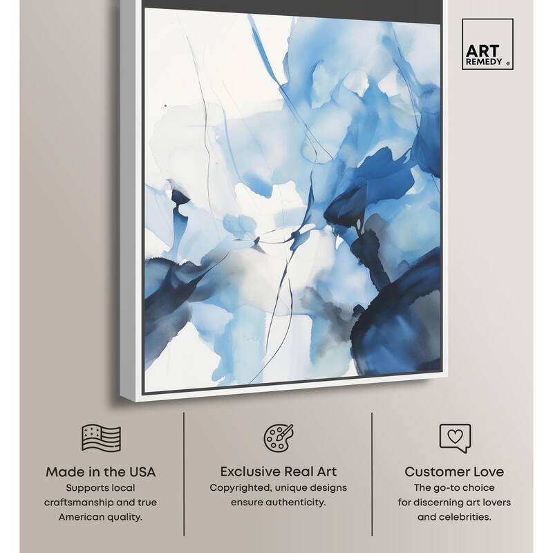 Fleur Bleue II Canvas by Art Remedy