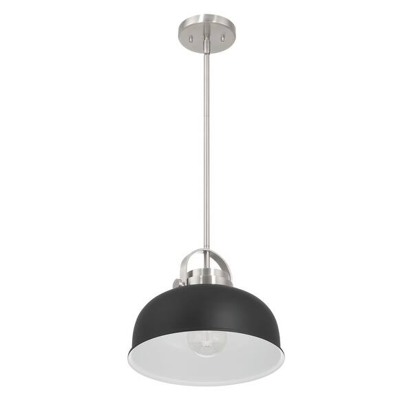 slide 2 of 23, Arte Metal 2-Tone Ceiling Light - 12.0"L x 12.0"W x 9.5"H Black
