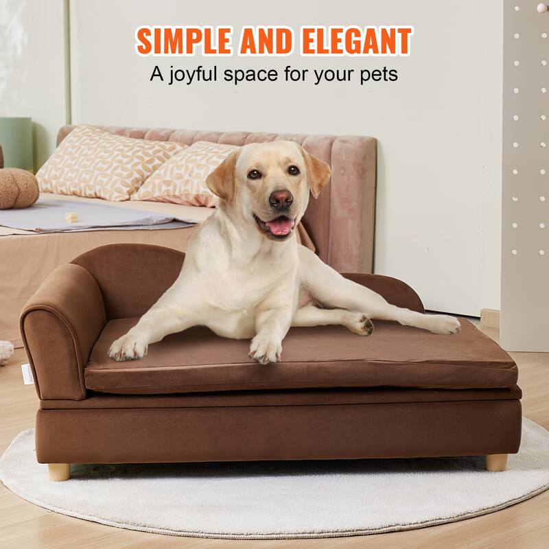 Pet Sofa Soft Velvety Dog Sofa Bed Cat Sofa
