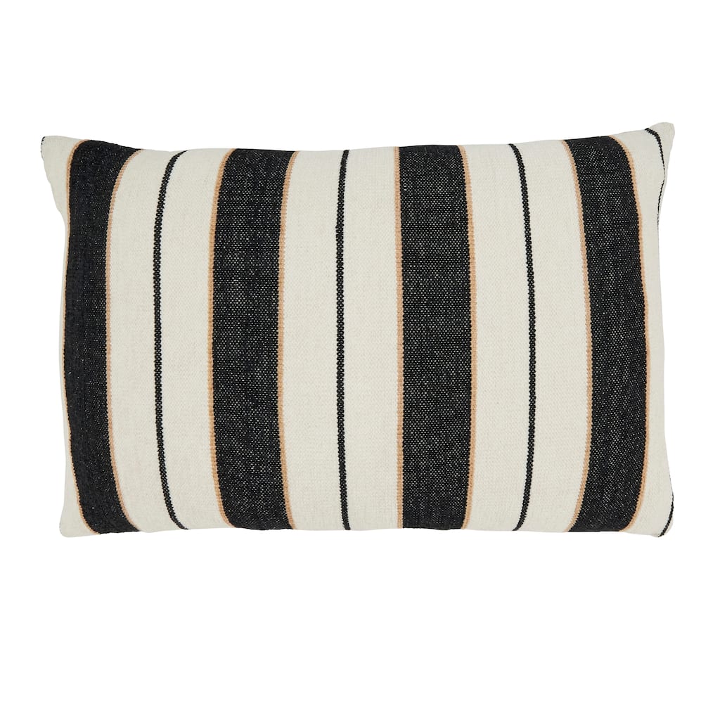 Faded Linear Pattern Throw Pillow