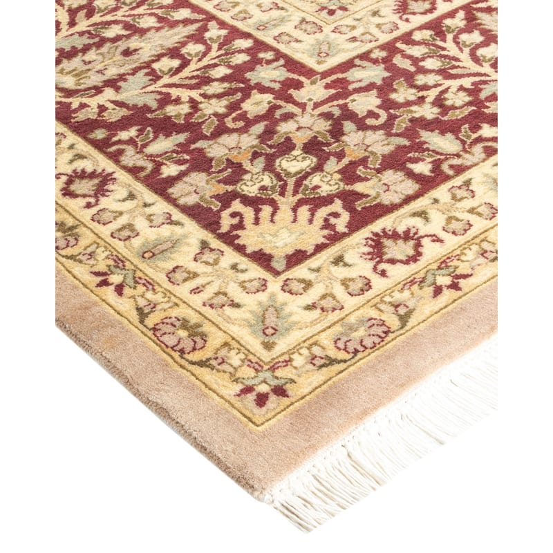 Overton Hand Knotted Wool Vintage Inspired Traditional Mogul Beige Area Rug - 9 x 12