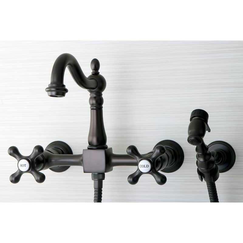 Kingston Brass Heritage Kitchen Faucet - Includes Sidespray