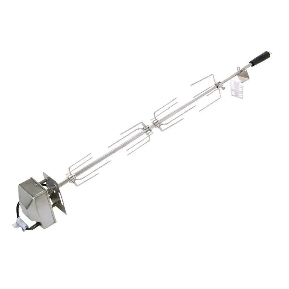 Spire 36" Stainless Steel Rotisserie Grilling Kit w/ Motor, 1/2" Rod, 4 Forks, & Hardware