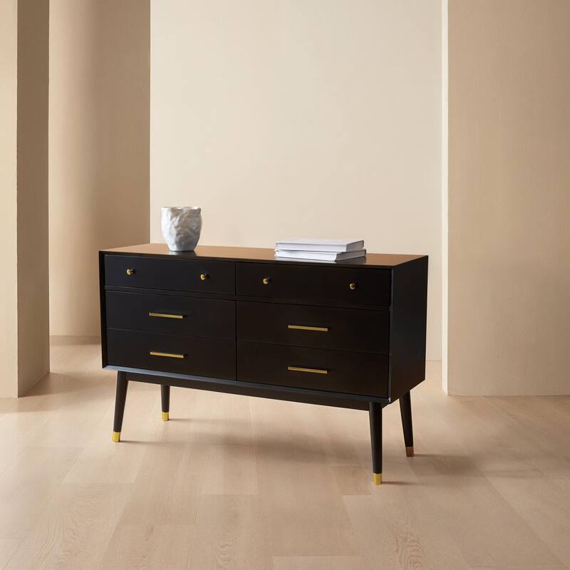 SAFAVIEH Couture Zack 6-Drawer Wood Dresser