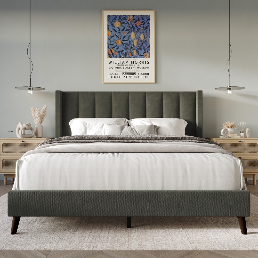 Clayfell Cranston Upholstered Panel Bed