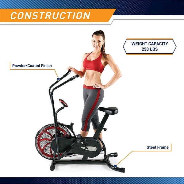 Exercise bike with clearance a fan