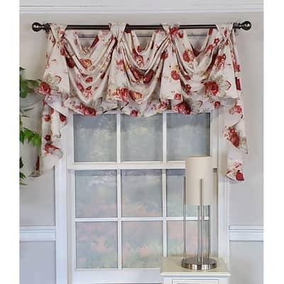 RLF Home Quality Norfolk Multi 3-Scoop Victory Swag - 65x26