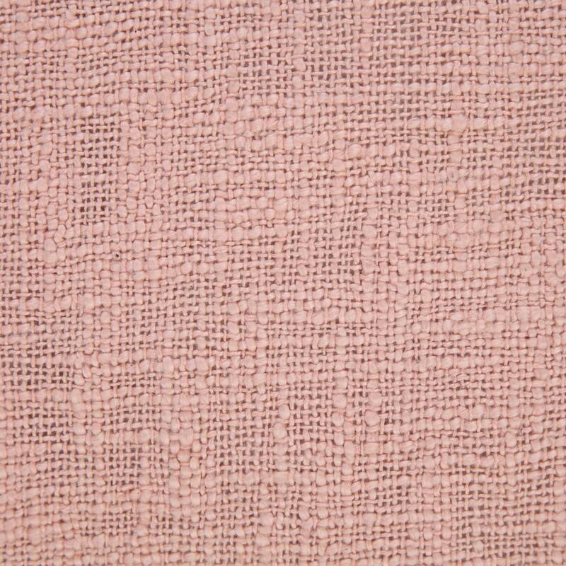 Hand Woven Square Throw Pillow with Tassels - 20" - Pink