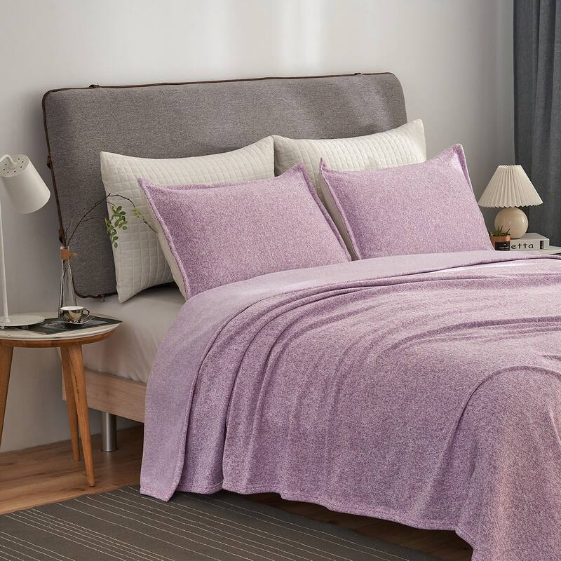 3 Piece Blanket Set with Pillow Sham
