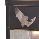 preview thumbnail 10 of 9, VAXCEL Missoula 13 in. H 1-Light Burnished Bronze Rustic Fish Outdoor Wall Sconce, Steel, Clear Seeded Glass Shade