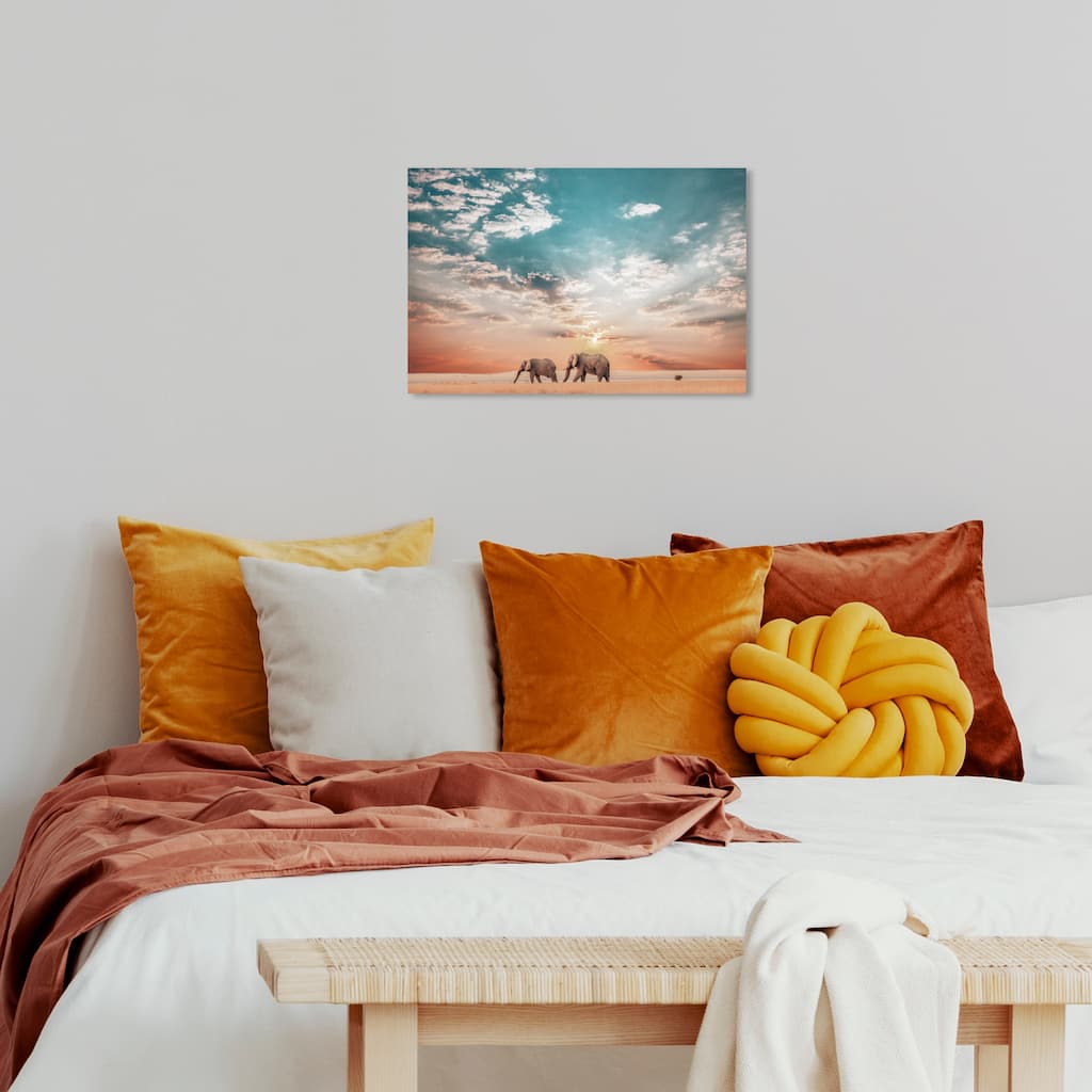 Wynwood Studio Canvas Animals Both Always Blue and Modern & Contemporary Wall Art Canvas Print