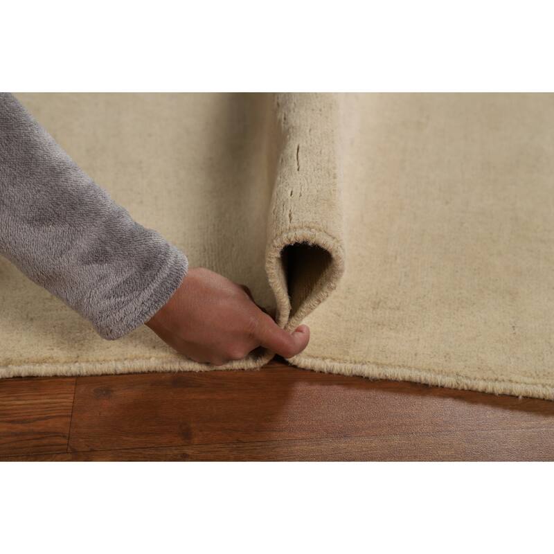 Contemporary Gabbeh Oriental Accent Rug Hand-Knotted Wool Carpet - 4'0"x 6'0"