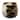 Mojave Black and Gold Detail Glass Vase