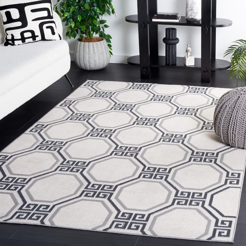SAFAVIEH Odyssey Metha Modern Rug - 8' x 10' - Ivory/Grey