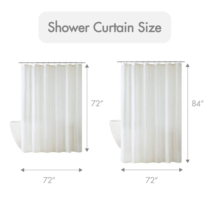 Madison Park Lydia Sheer Shower Curtain