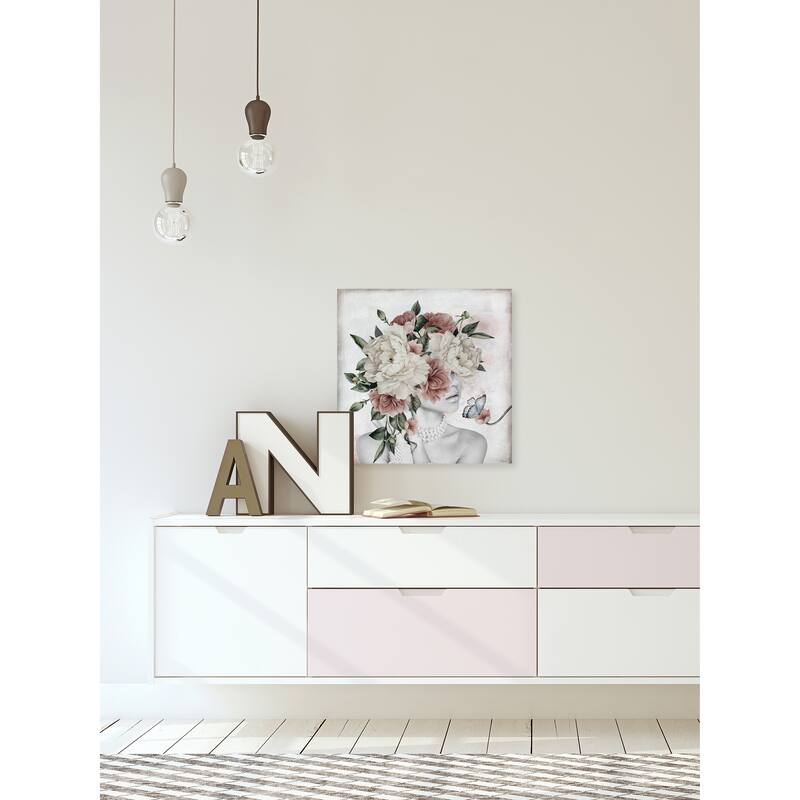 'Pretty Angela' Painting Print on Wrapped Canvas