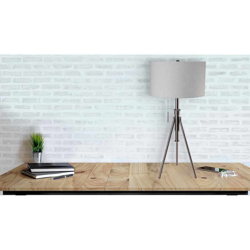 32-37"H Adjustable Tripod Table Lamp - Soft White
