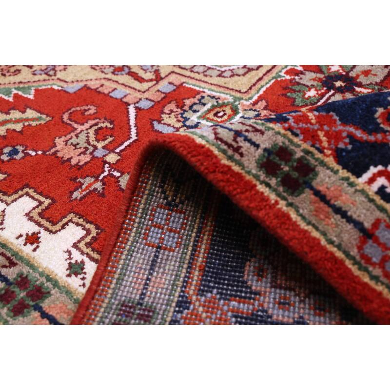 ECARPETGALLERY Hand-knotted Serapi Heritage Dark Copper Wool Rug - 8'10 x 11'7