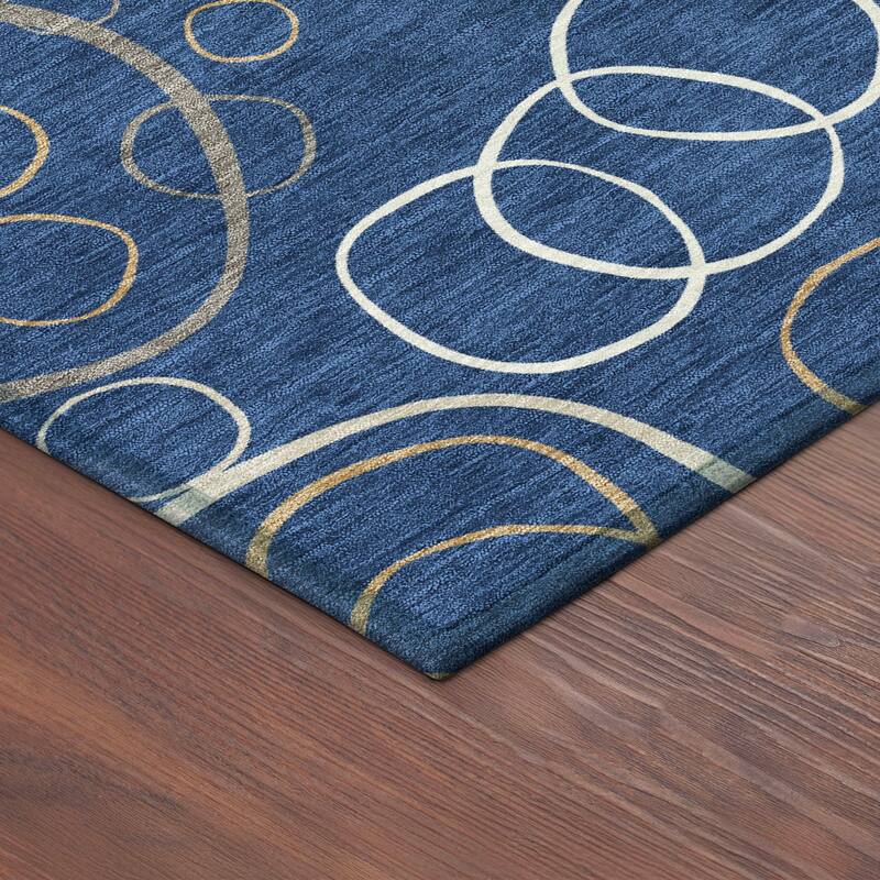 Machine Washable Indoor/ Outdoor Contemporary Nexus Chantille Rug