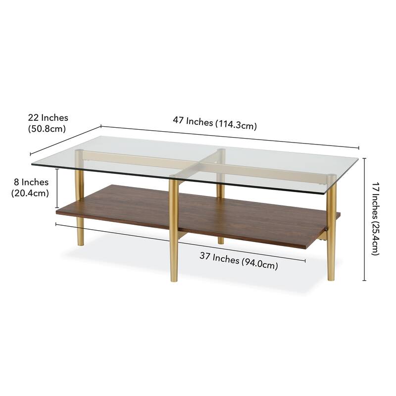 Carson Carrington Geilo Mid-Century Glam Coffee Table