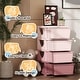 preview thumbnail 28 of 28, Rounded Edges Clothes Toy Cubby Storage with 4 Drawers Suitable for Your Sweetie - 4 Drawers