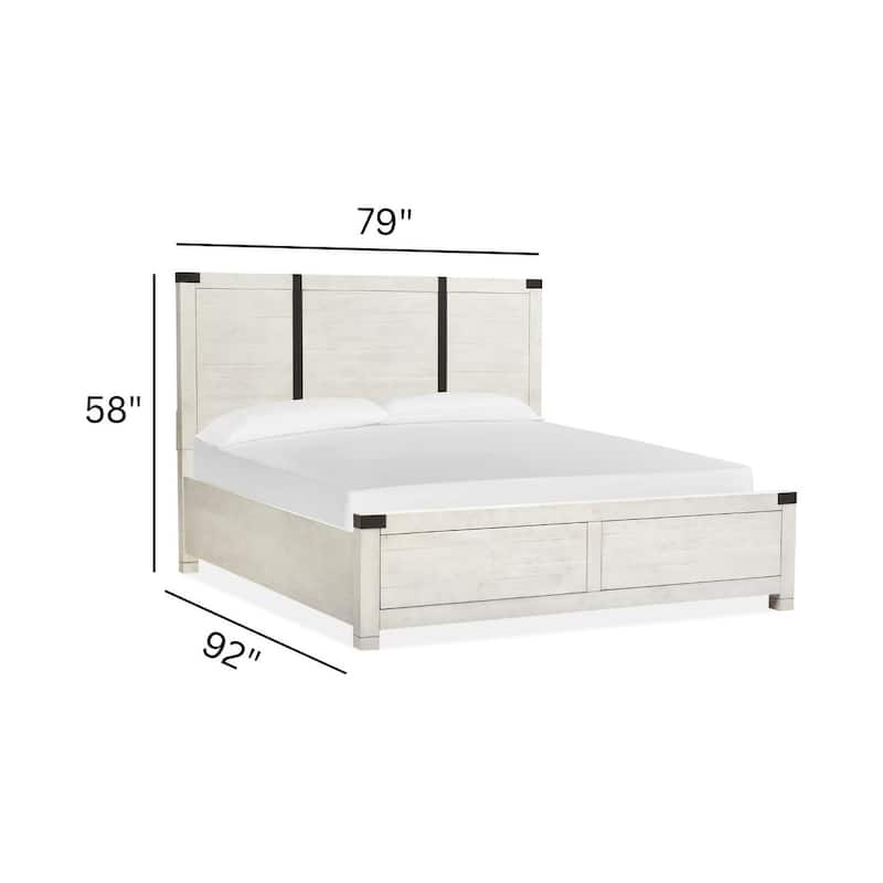 Magnussen Home Chesters Mill Alabaster Panel Bed