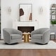 preview thumbnail 18 of 122, UIXE 360° Swivel Barrel Accent Chair Armchair For Living Room