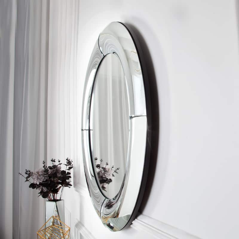 Round Glass Wall Mirror