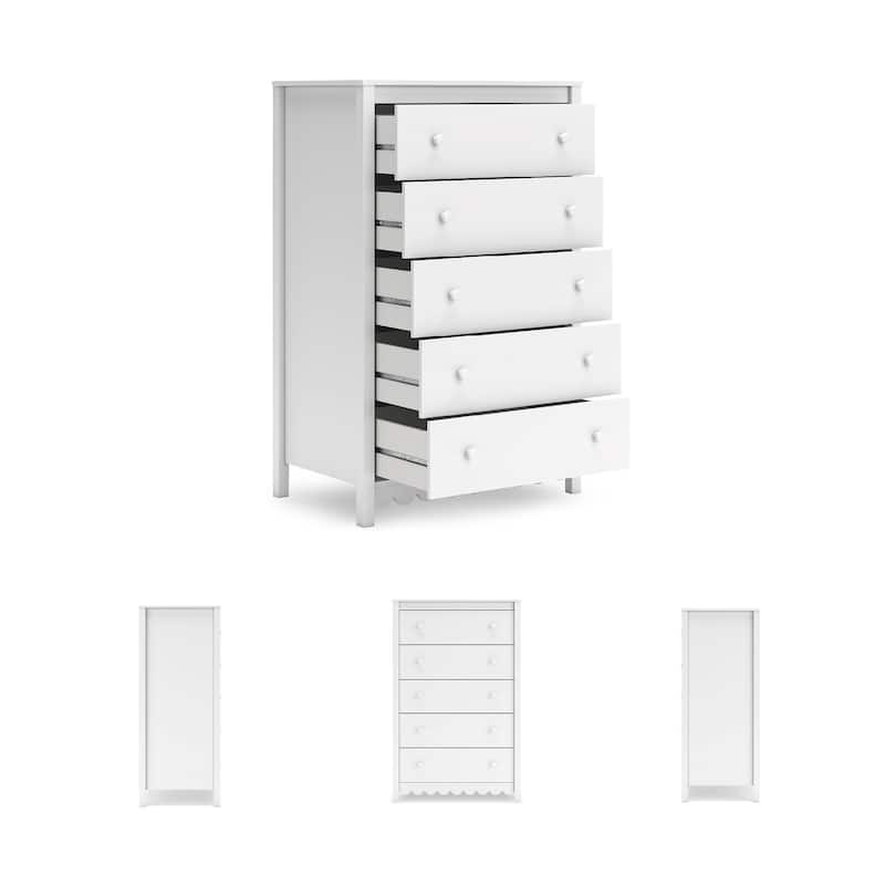 Signature Design by Ashley Hallityn White Chest of Drawers