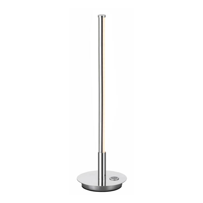 Julian 16.5" LED Integrated Table Lamp, Chrome by JONATHAN Y - Chrome