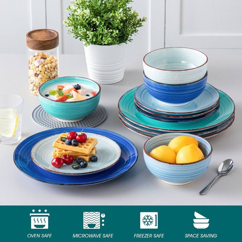 vancasso Bonita Stoneware Handpainted Multicolour Dinnerware Set