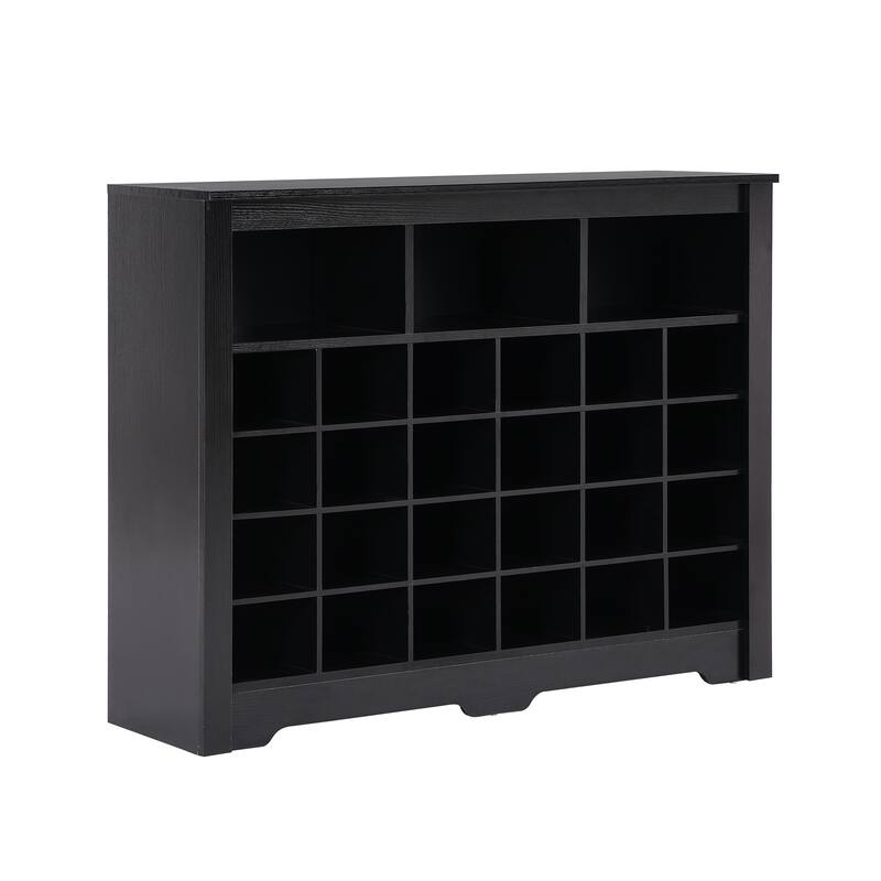 Sleek Design 24 Shoe Cubby Console