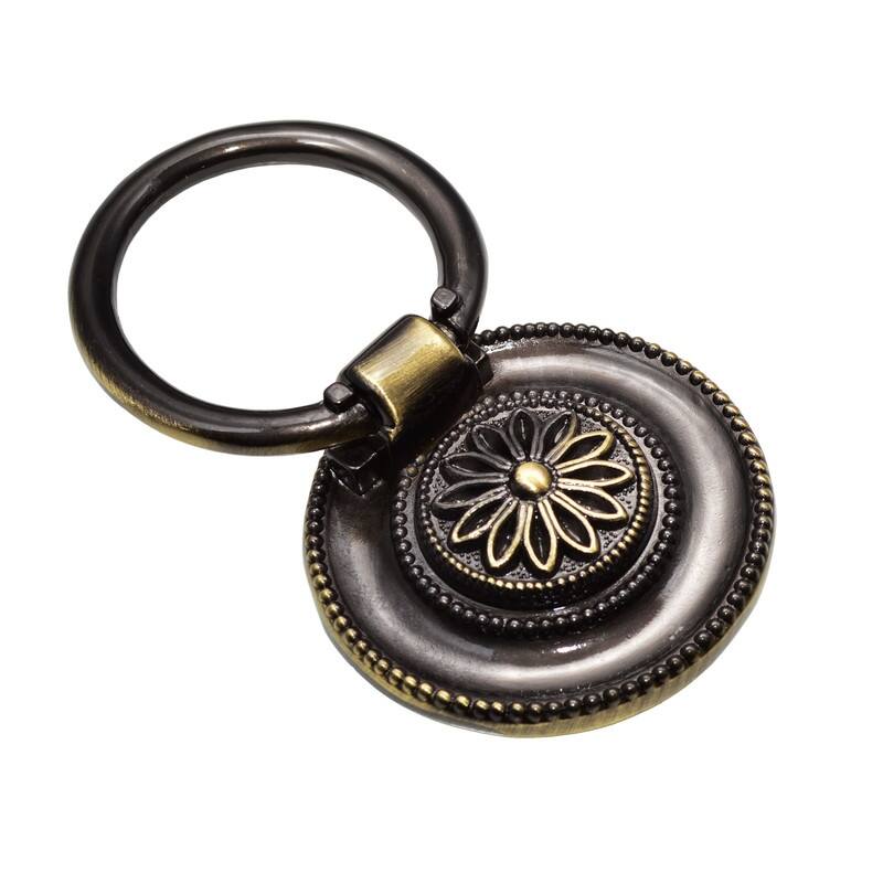 Utopia Alley Medici Cabinet Ring Pull Knob - Decorative Cabinet Drop Pull Knobs for Cabinets - Metal Pull Knobs 1 5/8"
