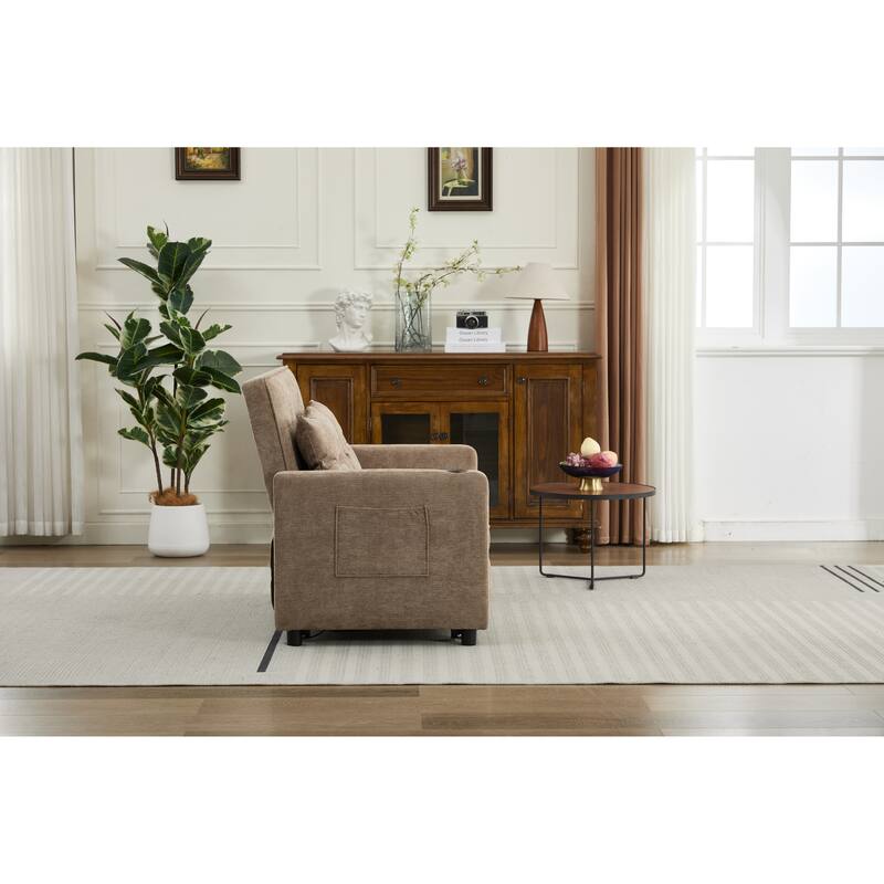 Pull-Out Sofa Bed Daybed, Lounge Chaise Loveseat with Adjustable Backrest, Convertible Sleeper Sofa with USB Charging