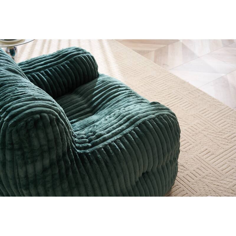 Corduroy Fabric Bean Bag Chair Filled With Memory Sponge