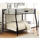 preview thumbnail 7 of 5, Metal Full XL over Queen Bunk Bed with Built-in Side Double Ladder
