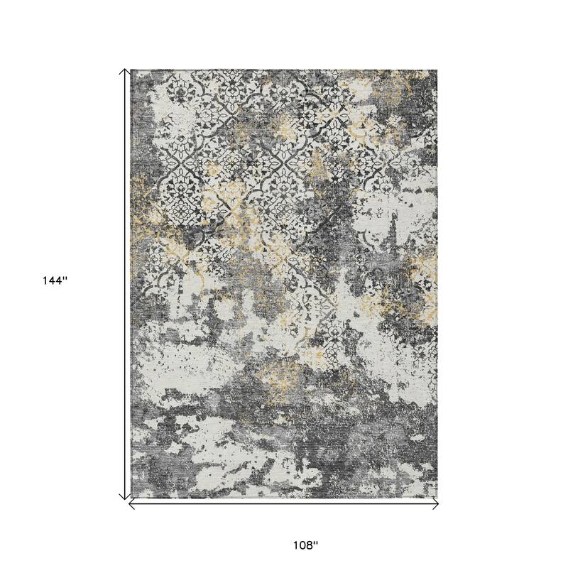 HomeRoots Floral Transitional Rectangle Outdoor Rug