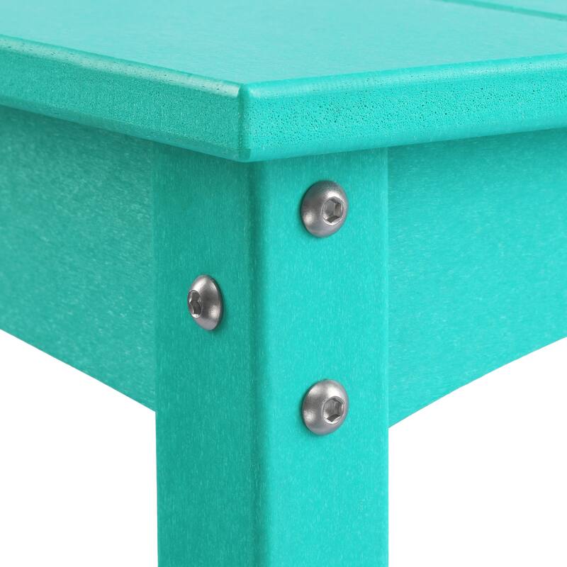 Laguna Hdpe All Weather Outdoor Patio Two Shelf Table