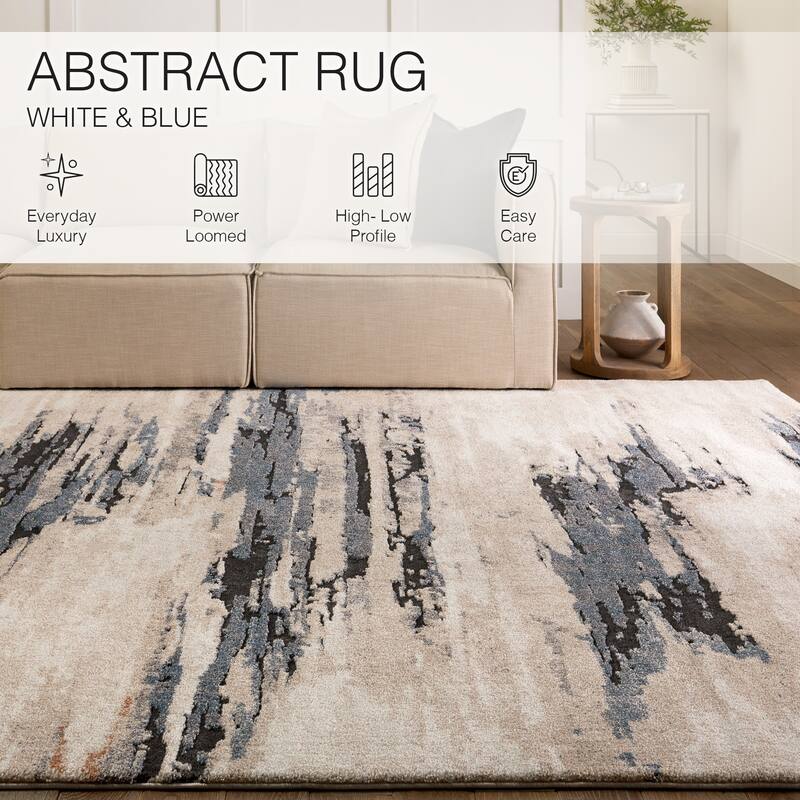 Yushan Abstract Area Rug - 5' x 7' 6" - Rectangle