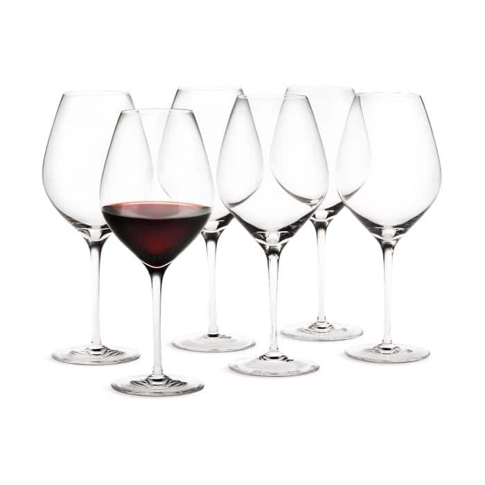 Holmegaard Cabernet Burgundy Glass, Clear, 6 pcs. - 23.3 oz