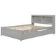 preview thumbnail 60 of 64, Wood Storage Bed with Trundle,Bookcase
