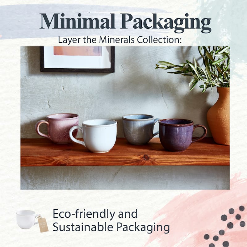 Portmeirion Minerals Set of 4 Mugs - 12 fl. oz.