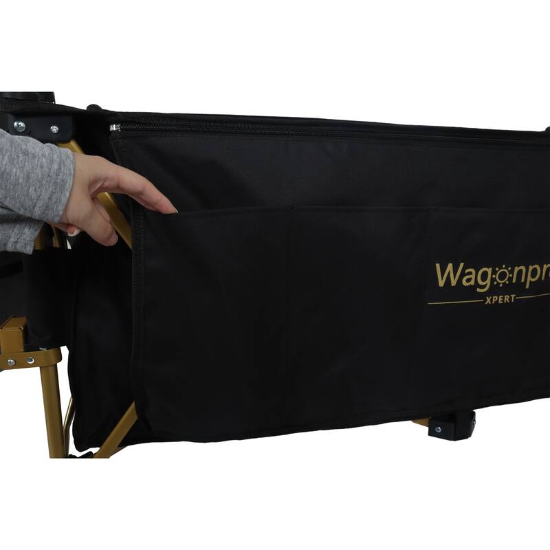 51-inch Extra long large Heavy-Duty Foldable Utility Wagon - 480lbs Capacity, Patented Ultra-Stable Frame, 1:6 Space-Saving Fold
