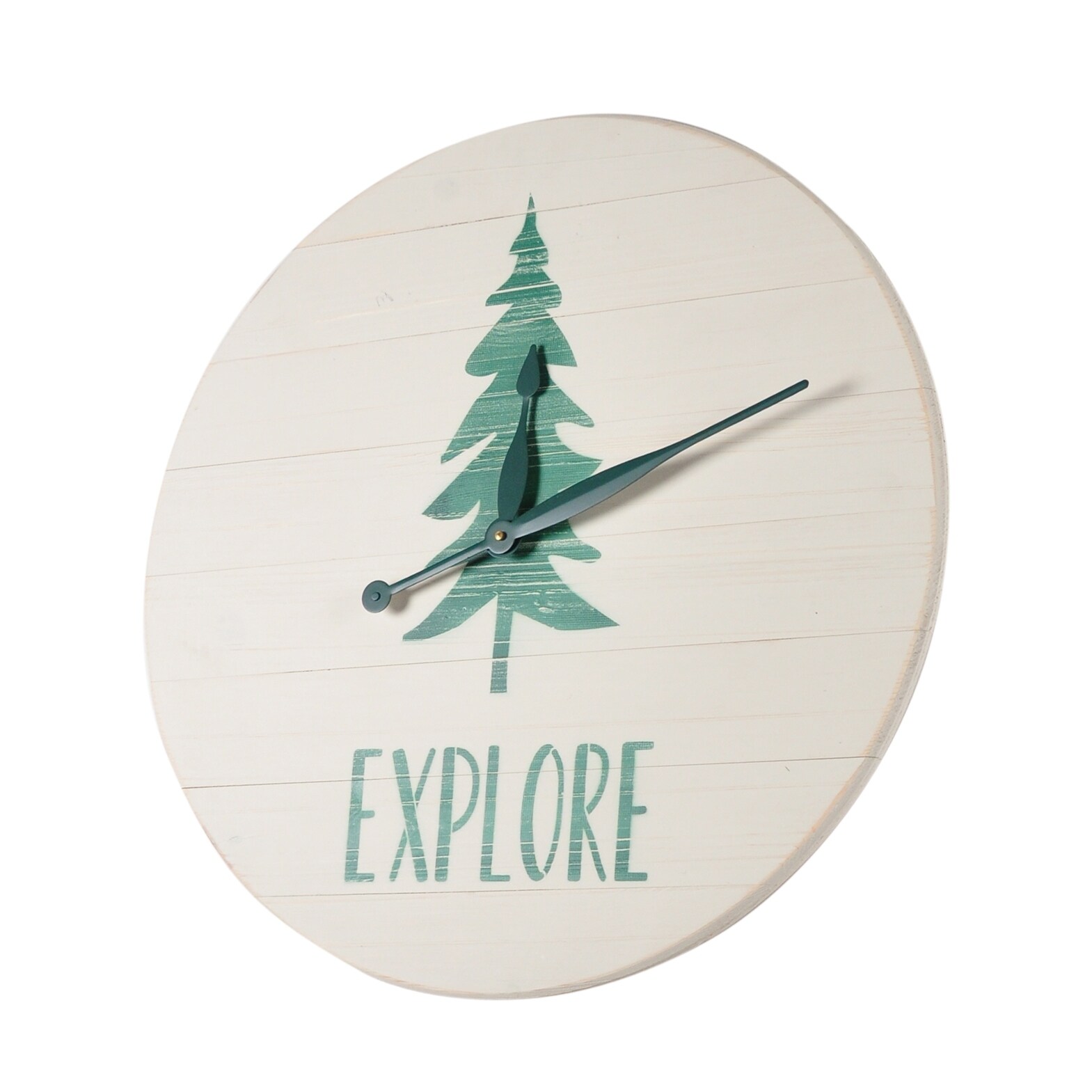 BrandtWorks 24 Inch Explore Farmhouse Wall Clock 24'' x 24'' BrandtWorks 24 Inch Explore Farmhouse Wall Clock 24'' x 24''