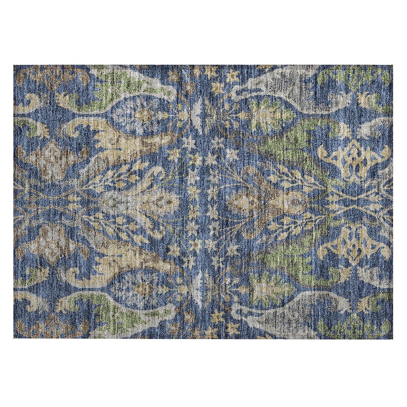 Machine Washable Indoor/ Outdoor Traditional Craftsman Chantille Rug