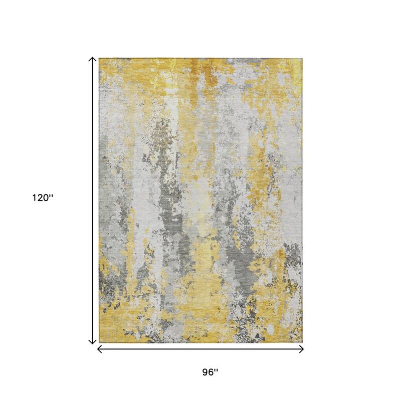 HomeRoots Abstract Transitional Rectangle Outdoor Rug