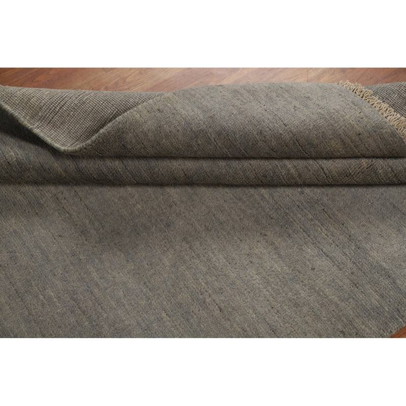 Hand Knotted Oriental 100% Wool Carpet Modern Modern Beige & Ivories Gabbeh Area Rug - 5' 9'' X 3' 8''